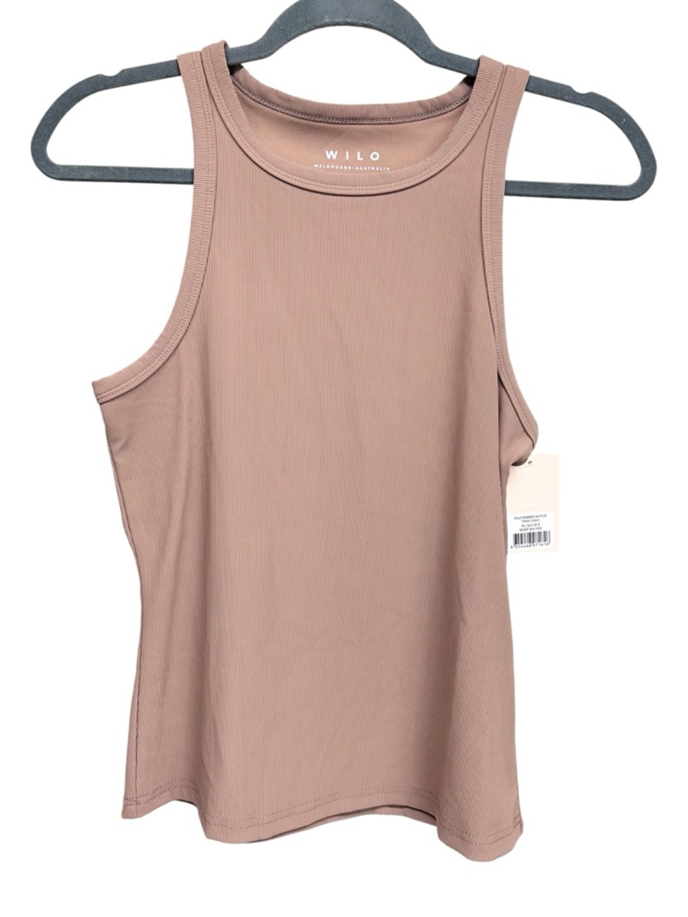WILO Ribbed Active Tank Color Latte Womens Small